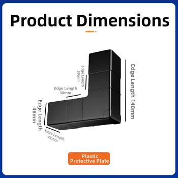 Plastični zaštitnik kutova za kartonsku pakiranje — trokutasti, s zaštitom sa tri strane, materijal Anshi PP, prilagodljivo