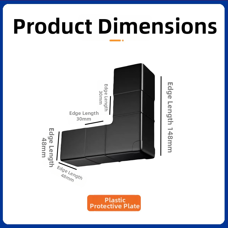 Plastični zaštitnik kutova za kartonsku pakiranje — trokutasti, s zaštitom sa tri strane, materijal Anshi PP, prilagodljivo