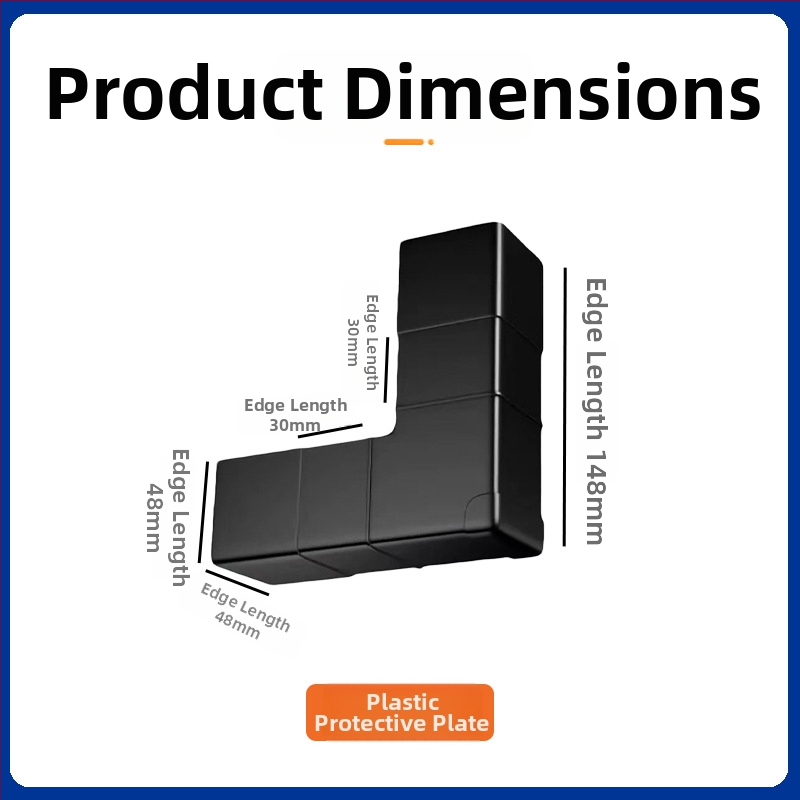 Plastični zaštitnik kutova za kartonsku pakiranje — trokutasti, s zaštitom sa tri strane, materijal Anshi PP, prilagodljivo