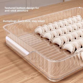 PET box na knedličky – moderný minimalistický štýl, skladovanie v mrazničke a chladničke