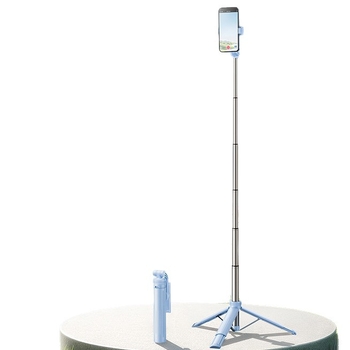 Rtako 2025 Selfie tyč s podstavcom na telefón, prenosný, stabilizácia obrazu, diaľkové ovládanie, Bluetooth, LED osvetlenie, ABS+ hliníková zliatina