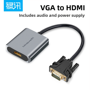 VGA na HDMI prevodník, adaptér, 1080p, čip Hongjing ms9288a, Windows 7/8/10/11/xp, modely Ad031/Ad014, OEM k dispozícii