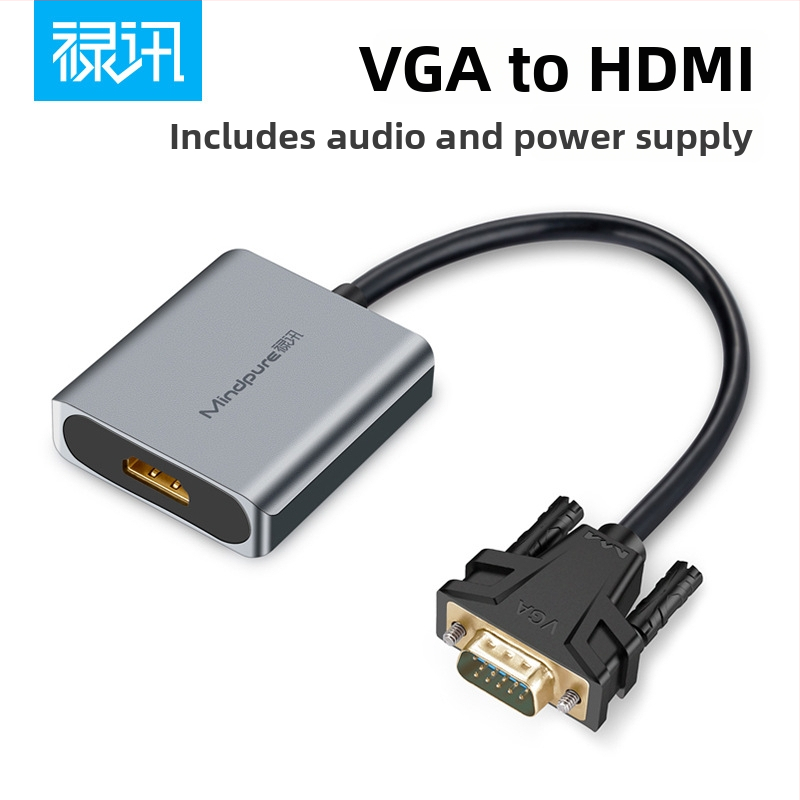VGA na HDMI prevodník, adaptér, 1080p, čip Hongjing ms9288a, Windows 7/8/10/11/xp, modely Ad031/Ad014, OEM k dispozícii