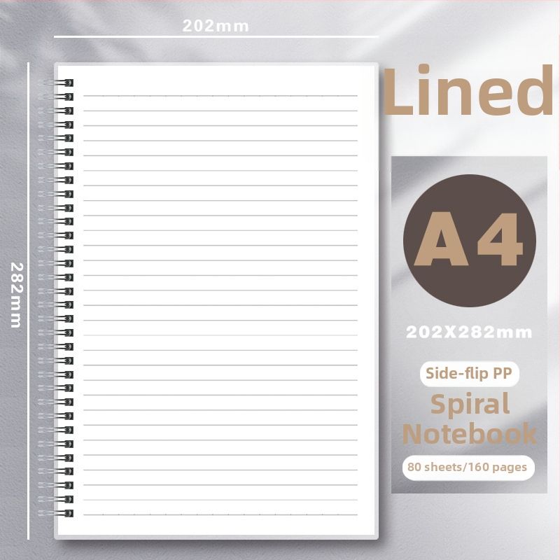 PP špirálový zošit, papier 80 g, 80 listov