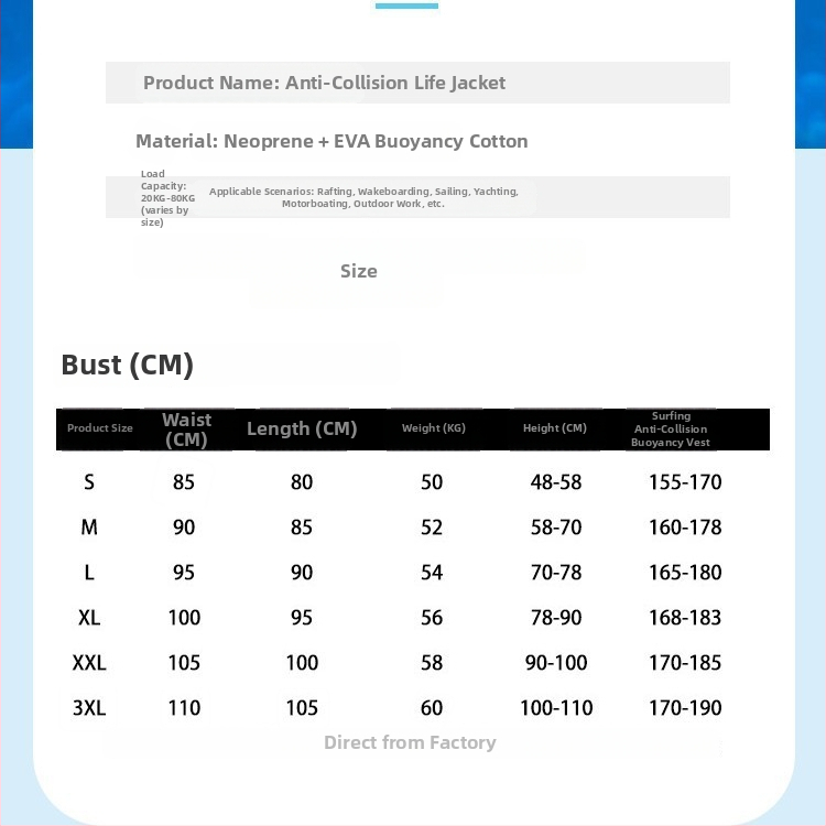Dospelácka plávajúca vesta s ochranou proti nárazom, ochrana proti slnku, teplá a ľahká, priliehavá k telu (ekologicky šetrný PVC; značka weslimt; model ltao1023696556)