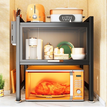 Кухненски стелаж за съхранение, подвижен и без монтаж, карбонова стомана (2022, модерен стил)