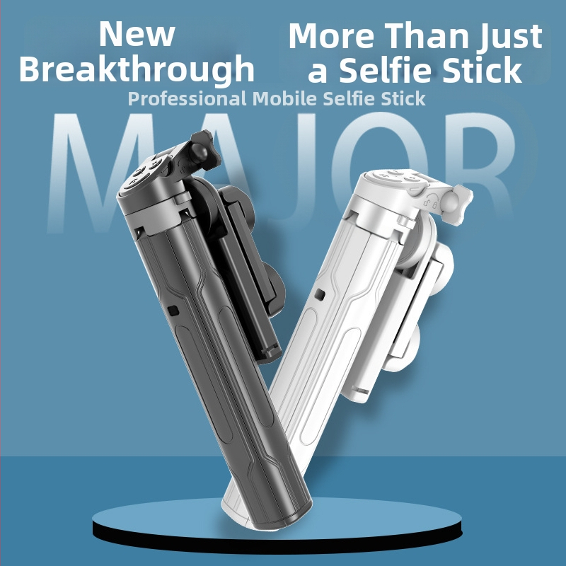 Разтегателна четирикрак selfie-стойка с Bluetooth и дистанционно управление — алуминиева конструкция, универсална съвместимост