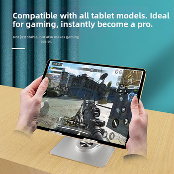 Suport rotativ pentru telefon/tabletă din aliaj de carbon, pliabil, cu disipare a căldurii, rotire la 360°, model X1, compatibil cu toate tabletele