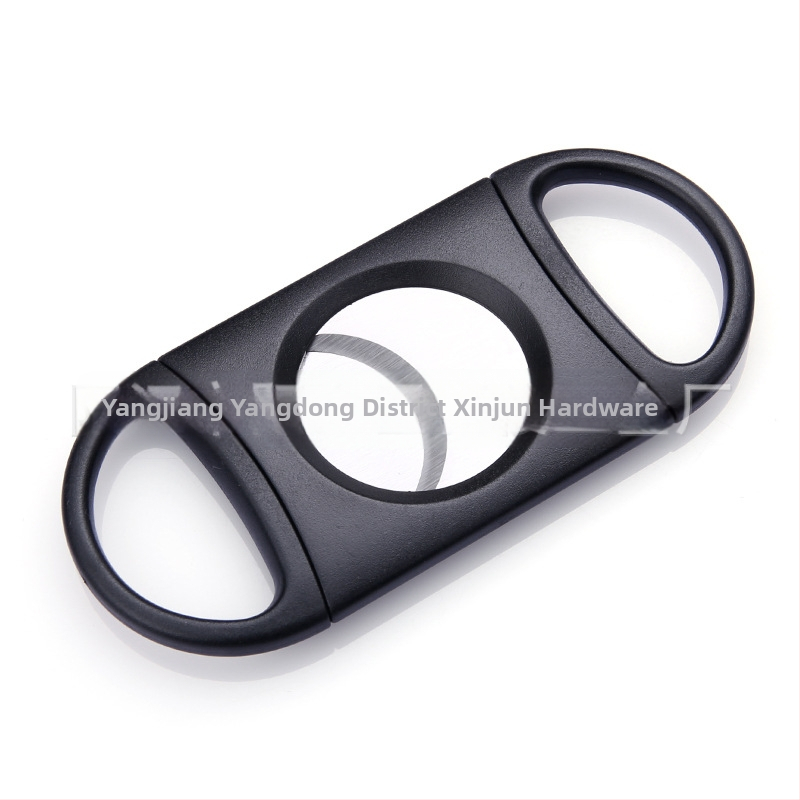 Φορητός πλαστικός κόφτης πούρων με λεπίδα από ανοξείδωτο ατσάλι, επαναχρησιμοποιούμενος, Διαθέσιμη εκτύπωση λογότυπου