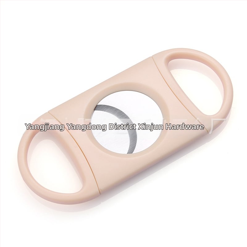 Φορητός πλαστικός κόφτης πούρων με λεπίδα από ανοξείδωτο ατσάλι, επαναχρησιμοποιούμενος, Διαθέσιμη εκτύπωση λογότυπου