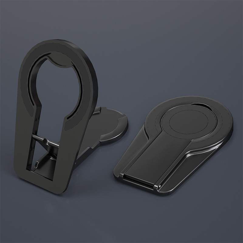 Suport de birou pentru telefon și tabletă cu prindere magnetică bidirecțională, rotativ și pliabil, reglaj în trei niveluri