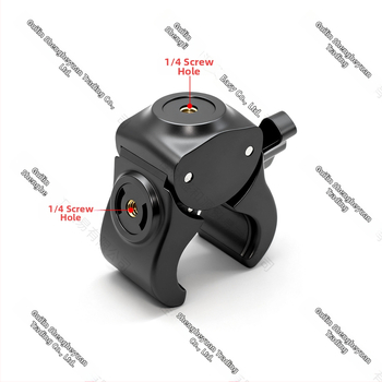 Univerzálny držiak na mobilný telefón pre živé vysielanie s viacnásobným upínaním na rám bicykla a gimbal statív – ABS materiál