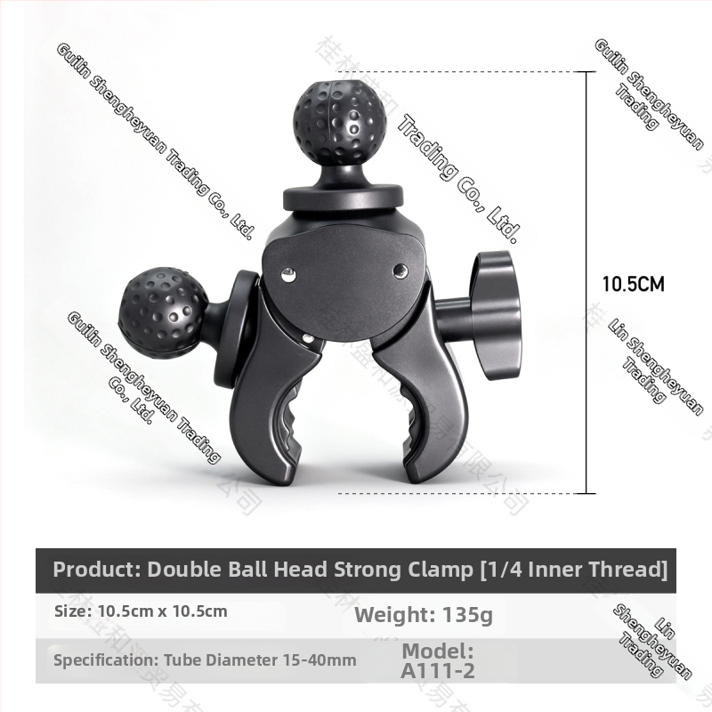 Univerzálny držiak na mobilný telefón pre živé vysielanie s viacnásobným upínaním na rám bicykla a gimbal statív – ABS materiál