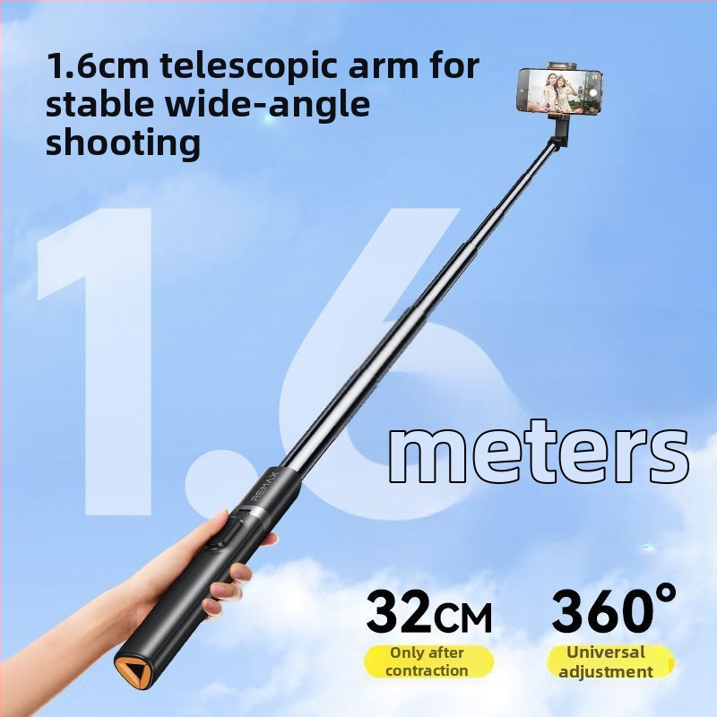 Remax teleskopická selfie tyč z hliníkového zliatiny s Bluetooth diaľkovým ovládaním, univerzálny štýl