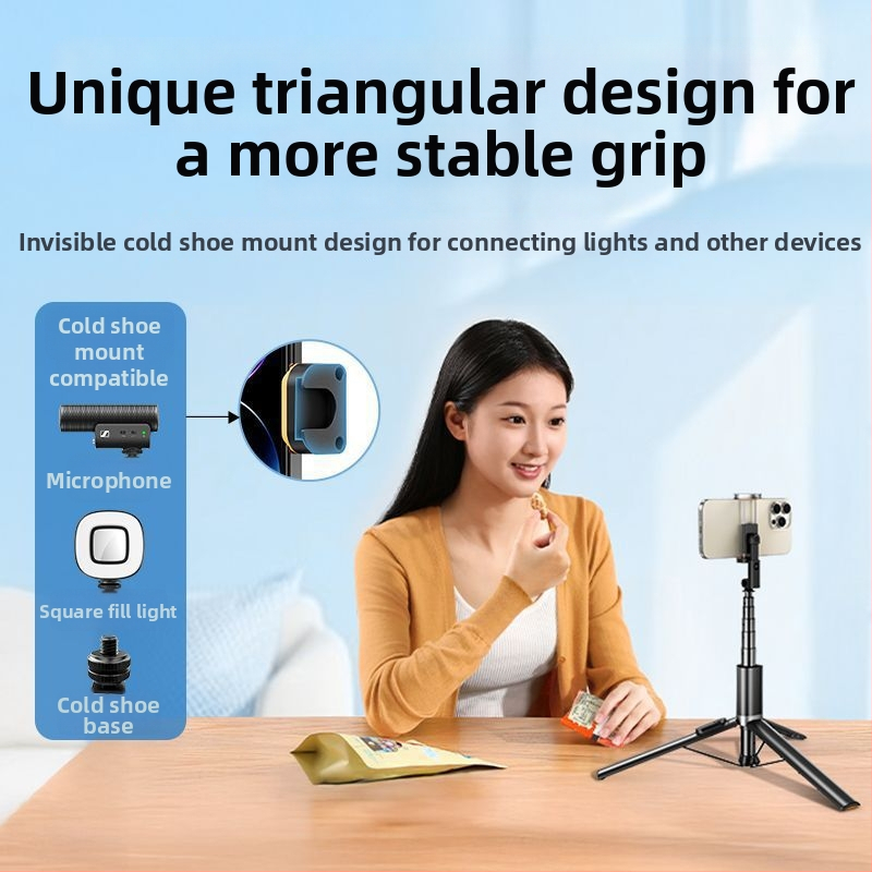 Remax teleskopická selfie tyč z hliníkového zliatiny s Bluetooth diaľkovým ovládaním, univerzálny štýl