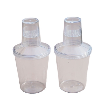 Čaj šejker šalica, kapacitet 501–600 mL, PET plast, okrugli oblik, tiskanje logotipa i mogućnost prilagodbe