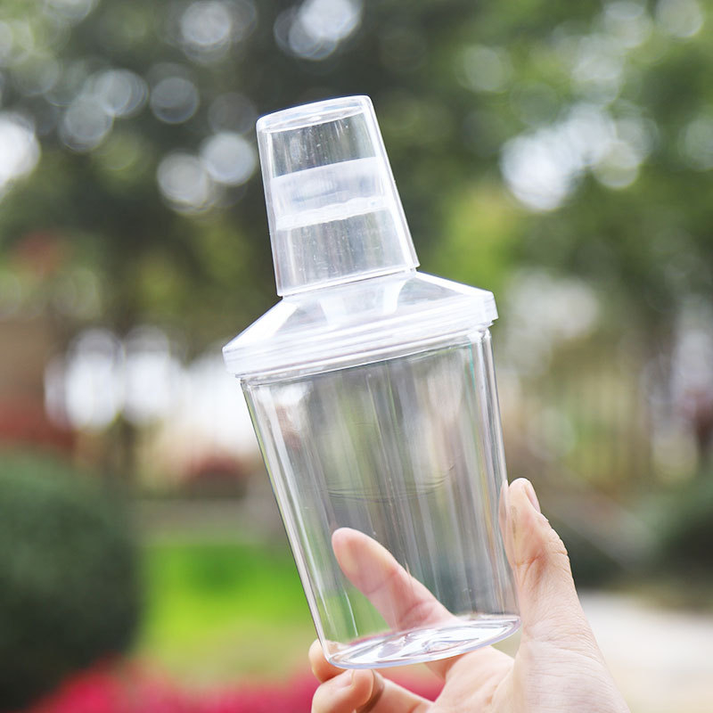 Čaj šejker šalica, kapacitet 501–600 mL, PET plast, okrugli oblik, tiskanje logotipa i mogućnost prilagodbe