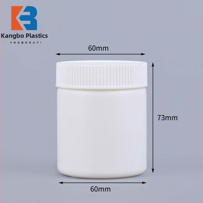 HDPE plastová dóza na pastu masky so širokým otvorom, uzavretá, kapacita 150/350/500 g, samolepiace štítky