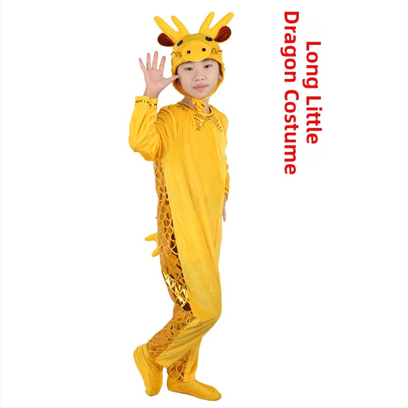 Dječji kostim za nastupe s životinjama — crtani stil, gusta baršunasta tkanina, poliester