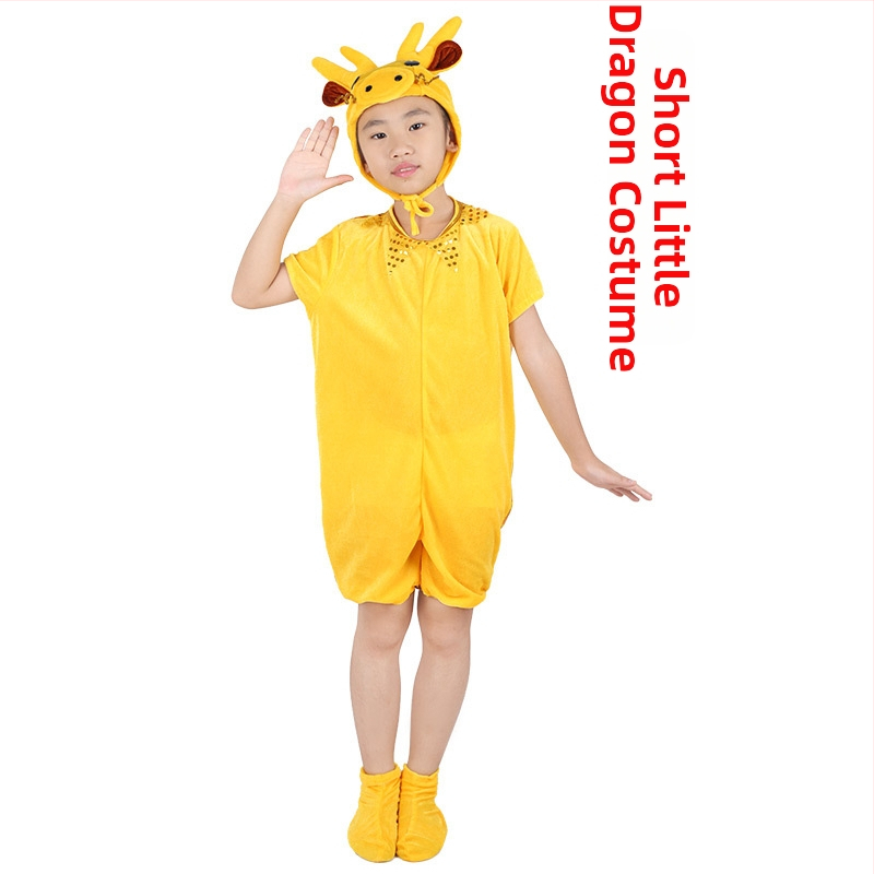 Dječji kostim za nastupe s životinjama — crtani stil, gusta baršunasta tkanina, poliester