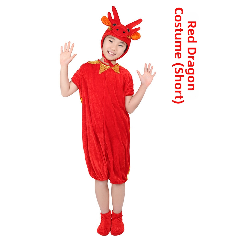 Dječji kostim za nastupe s životinjama — crtani stil, gusta baršunasta tkanina, poliester