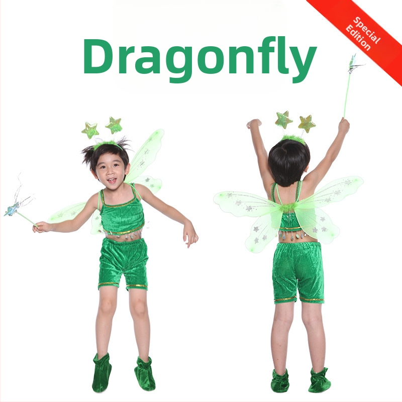 Dječji kostim za nastupe s životinjama — crtani stil, gusta baršunasta tkanina, poliester