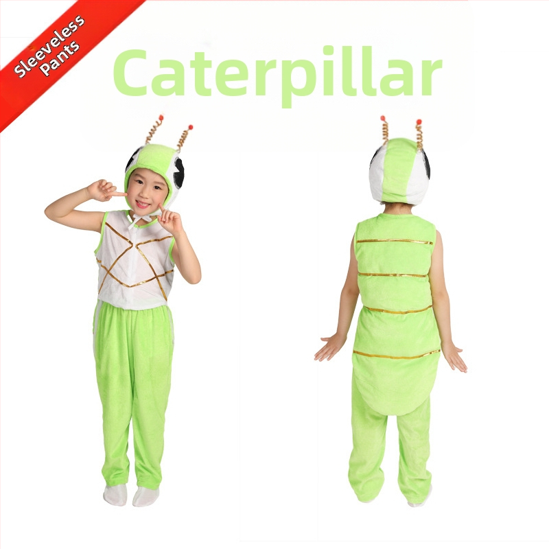 Dječji kostim za nastupe s životinjama — crtani stil, gusta baršunasta tkanina, poliester