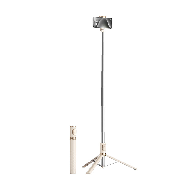 Selfie Stick cu Trepied, Corp din aliaj, Telecomandă, Bluetooth, IBIS, Compatibil universal