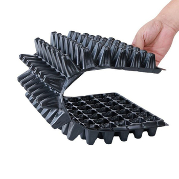 Tavă de răsaduri cu 288 de găuri, din plastic PET, tavă multifuncțională pentru răsaduri de legume și fructe