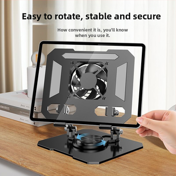 Suport de birou pentru telefon și tabletă, cu disipare a căldurii, rotire 360°, pliabil