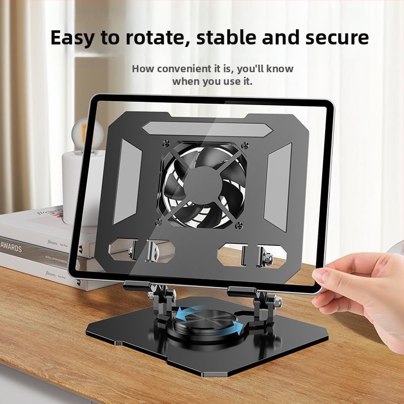 Suport de birou pentru telefon și tabletă, cu disipare a căldurii, rotire 360°, pliabil