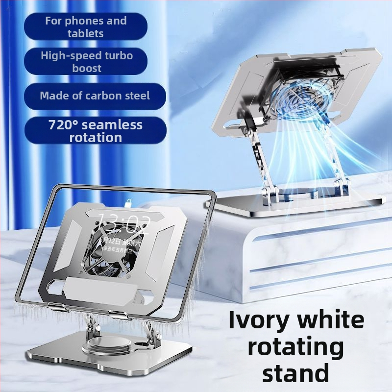 Suport de birou pentru telefon și tabletă, cu disipare a căldurii, rotire 360°, pliabil