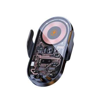 Suport auto pentru telefon cu încărcare wireless rapidă și senzor inteligent, prindere prin clipsare pe conducta de aer, 66W