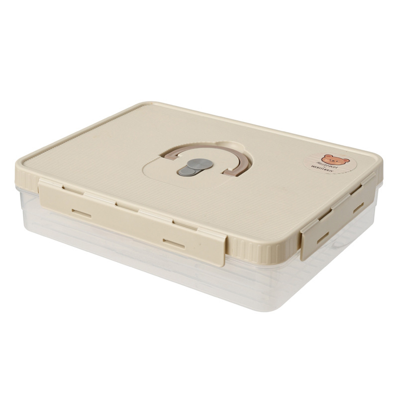 Cutie pentru colțunași, plastic, alimentară, sigilată, păstrează prospețimea, anti-aderent, compatibil cu congelatorul, Worthbuy