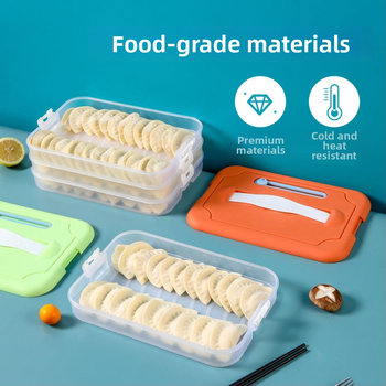 Plastična kutija za knedle za zamrzavanje s višeslojnom posudom, Godsend, crtani stil