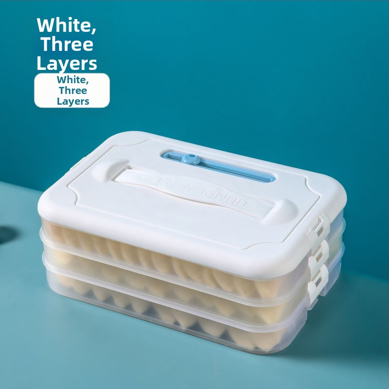 Plastična kutija za knedle za zamrzavanje s višeslojnom posudom, Godsend, crtani stil