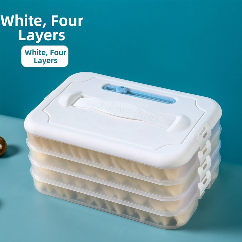 Plastična kutija za knedle za zamrzavanje s višeslojnom posudom, Godsend, crtani stil