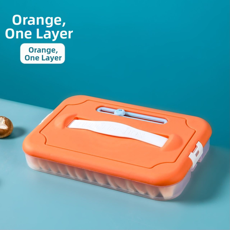 Plastična kutija za knedle za zamrzavanje s višeslojnom posudom, Godsend, crtani stil