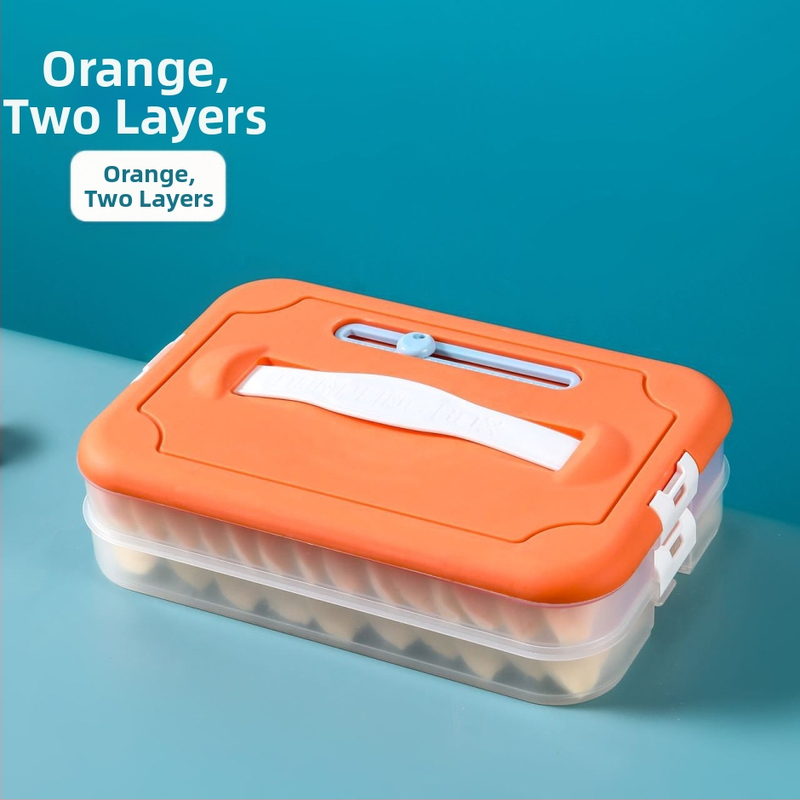 Plastična kutija za knedle za zamrzavanje s višeslojnom posudom, Godsend, crtani stil