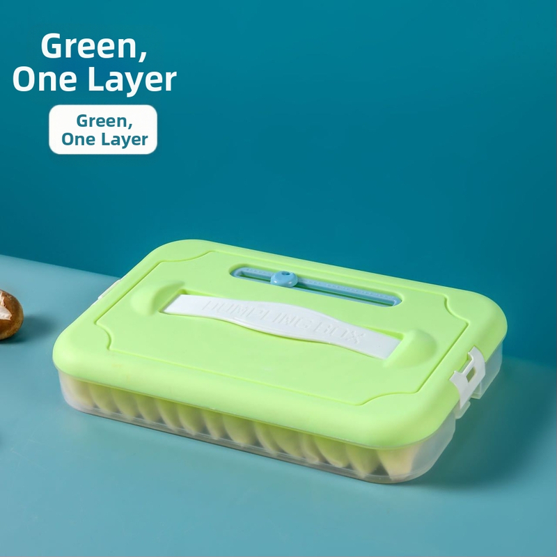 Plastična kutija za knedle za zamrzavanje s višeslojnom posudom, Godsend, crtani stil