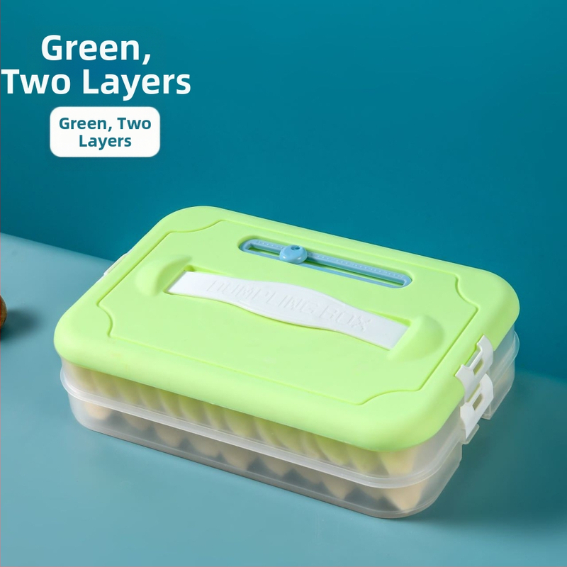 Plastična kutija za knedle za zamrzavanje s višeslojnom posudom, Godsend, crtani stil