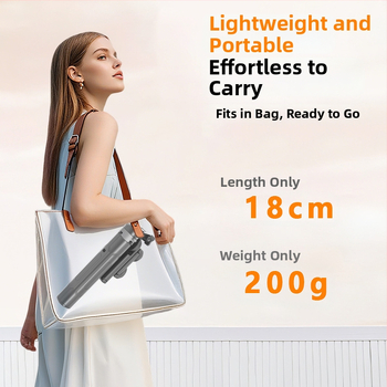 Selfie tyč tripod – mini, vysúvací štvornožný stojan, Bluetooth diaľkové, zliatina JC-31