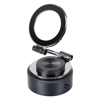 360°-os forgatható autós telefon-tartó, szívófejes rögzítés a műszerfalra, mágneses rögzítés, univerzális kompatibilitás, testreszabható