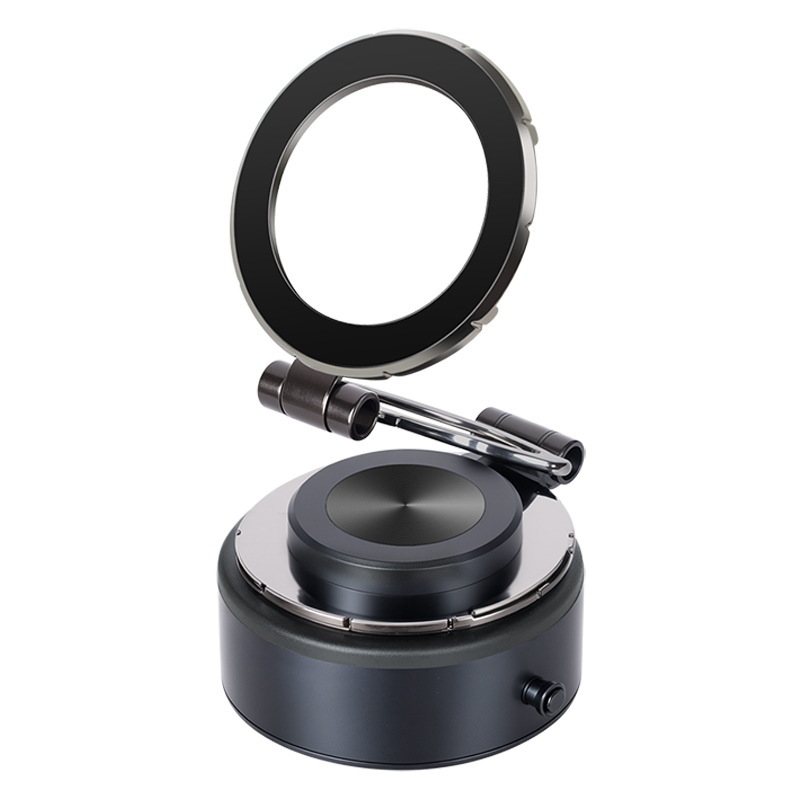 360°-os forgatható autós telefon-tartó, szívófejes rögzítés a műszerfalra, mágneses rögzítés, univerzális kompatibilitás, testreszabható