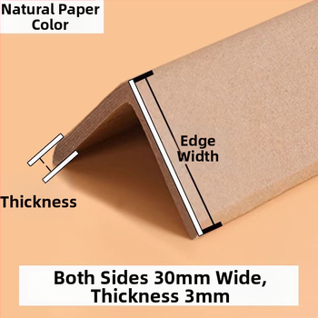 L-tvarovaný papierový roh ochranný, kraftový papier + gáza trubica, lisovanie, super tvrdý, značka HL