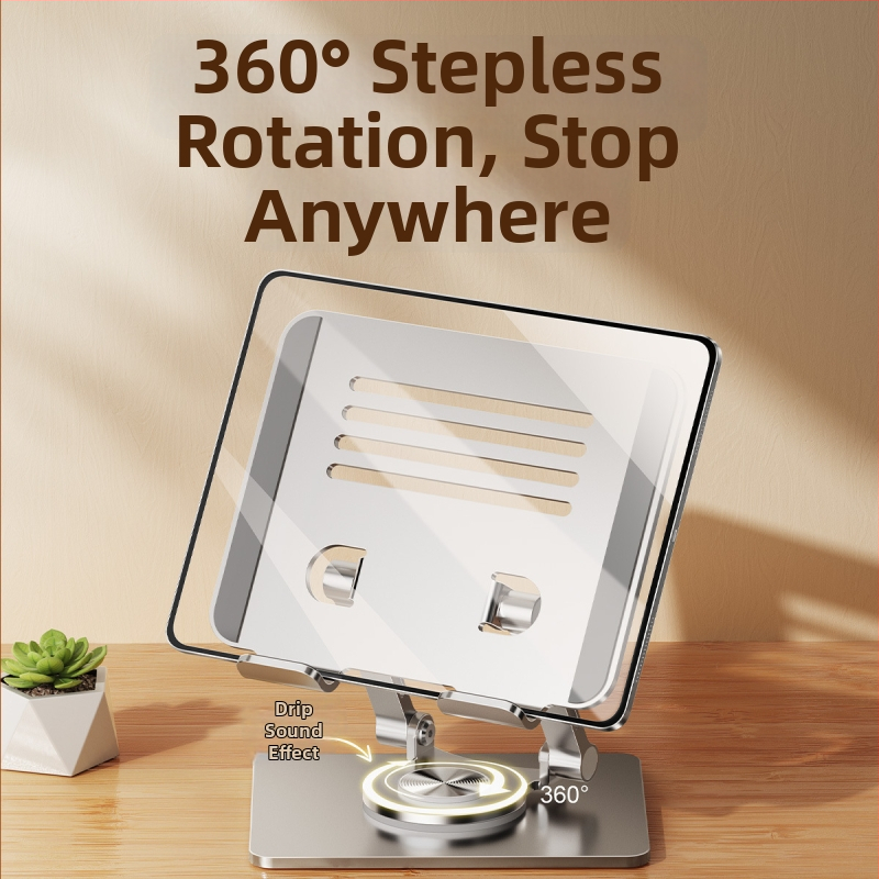 Suport pentru tabletă pentru birou, rotativ, ridicare și pliere, model JZ-2082, compatibil cu iPad/iPhone/iPod touch, greutate 480 g