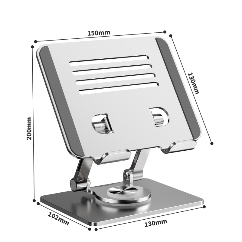 Suport pentru tabletă pentru birou, rotativ, ridicare și pliere, model JZ-2082, compatibil cu iPad/iPhone/iPod touch, greutate 480 g