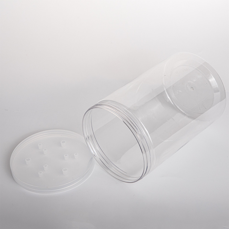 PET plastična staklenka s širokim otvorom, serija navojnog poklopca, kapacitet 1500/2000/2300 ml, PP poklopac, pakiranje u vrećici