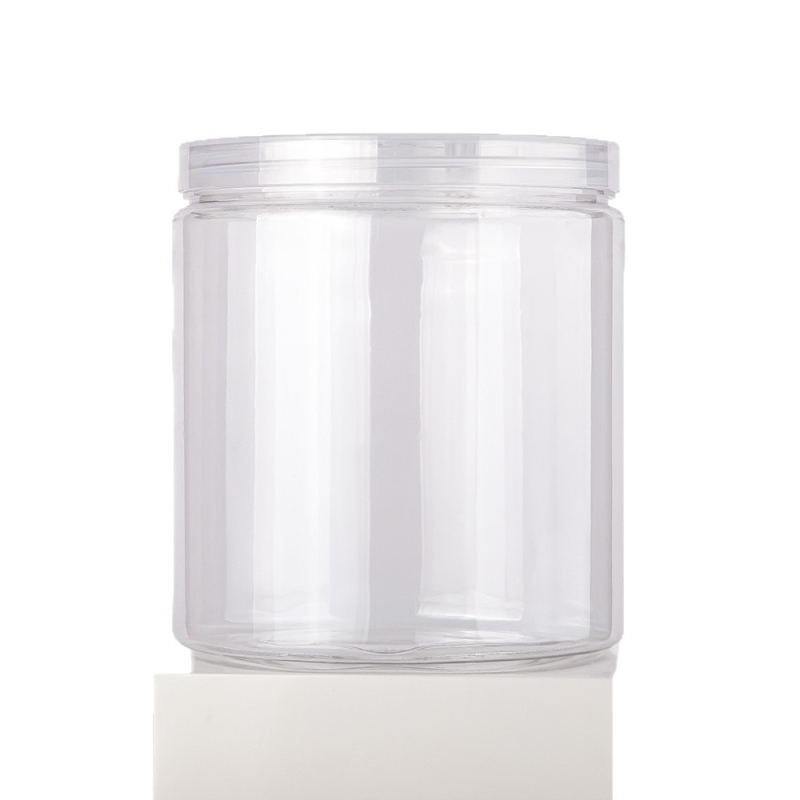 PET plastična staklenka s širokim otvorom, serija navojnog poklopca, kapacitet 1500/2000/2300 ml, PP poklopac, pakiranje u vrećici