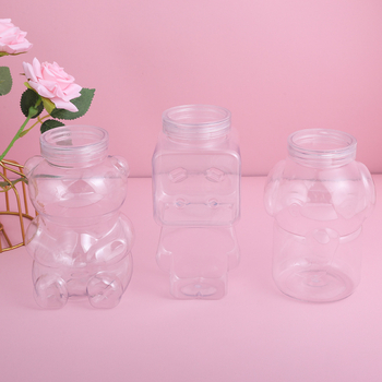 Prozirna PET boca za želje s drvenim čepom – DIY boca u obliku zvjezdice, konzerva pakiranje, varijante Robot, Slon, Baby Medvjed, Artikl 12/12/1, Podrijetlo Yiwu, Kina